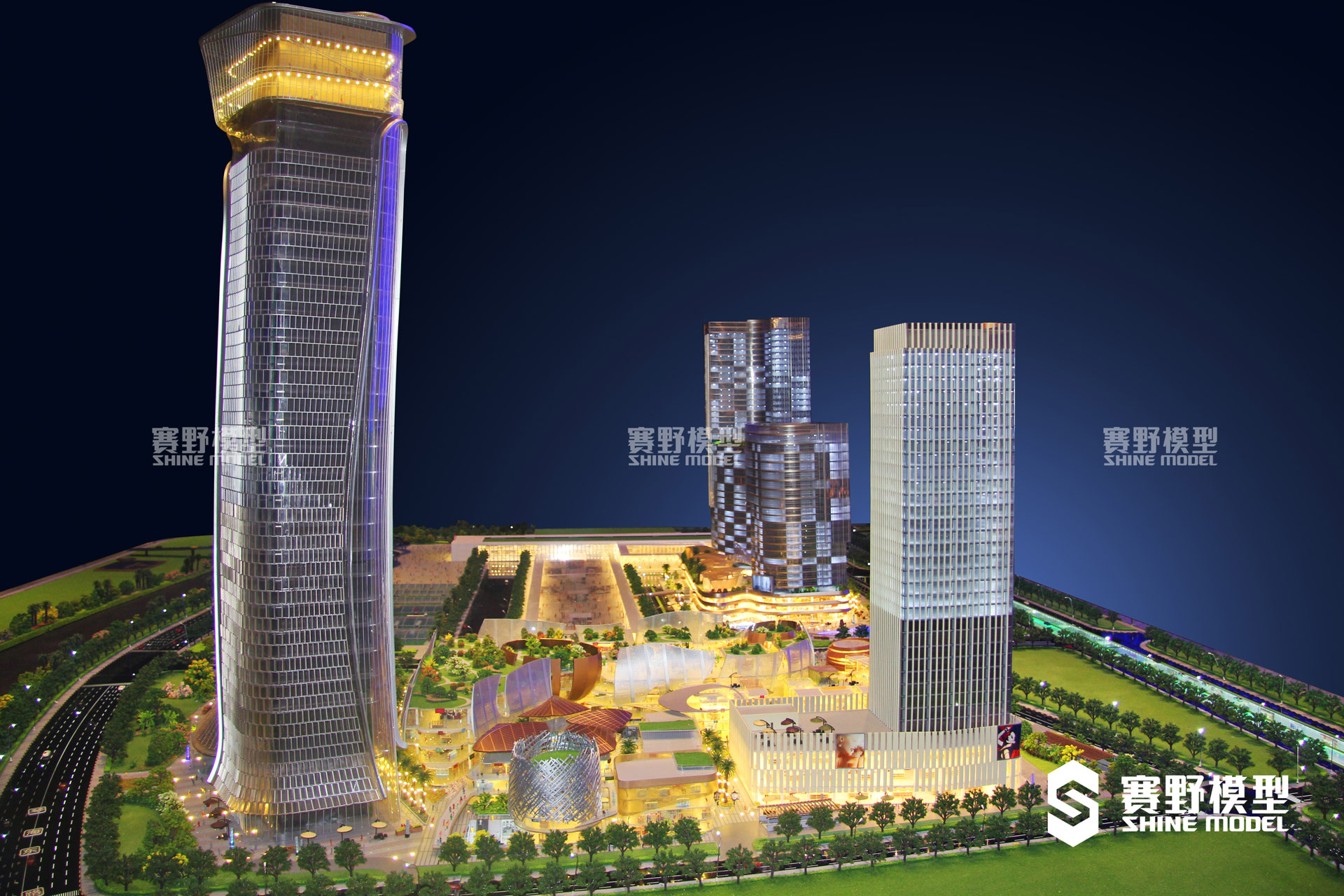 中冶盛世国际广场沙盘模型