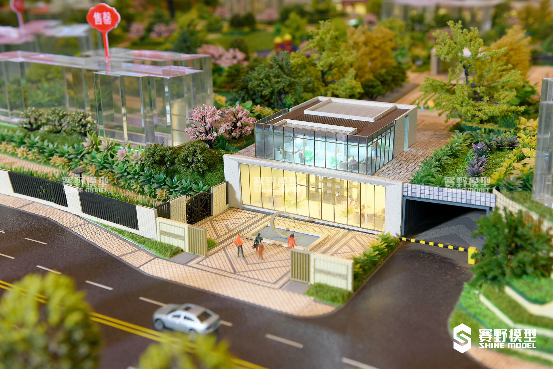 自贡万达广场商业综合体沙盘模型