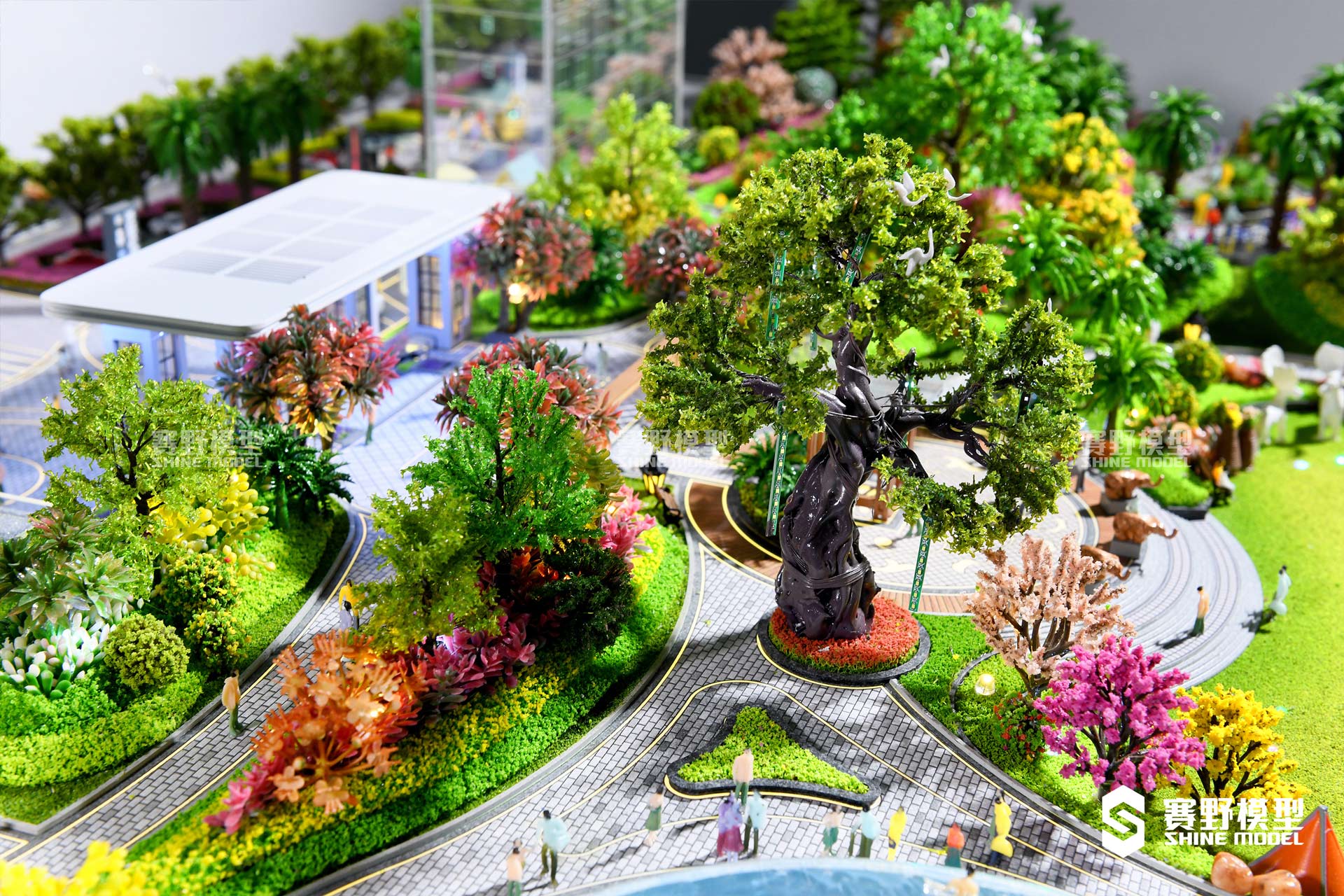 七重园林景观沙盘模型