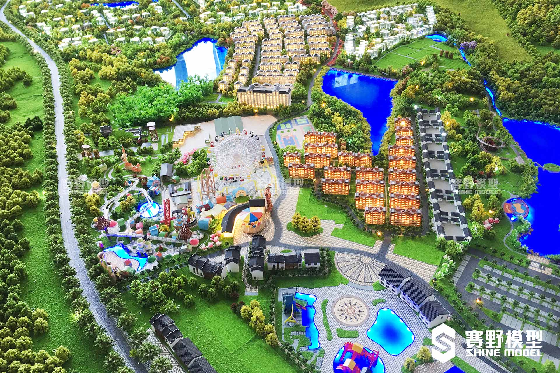 硕丰硕果小镇沙盘模型