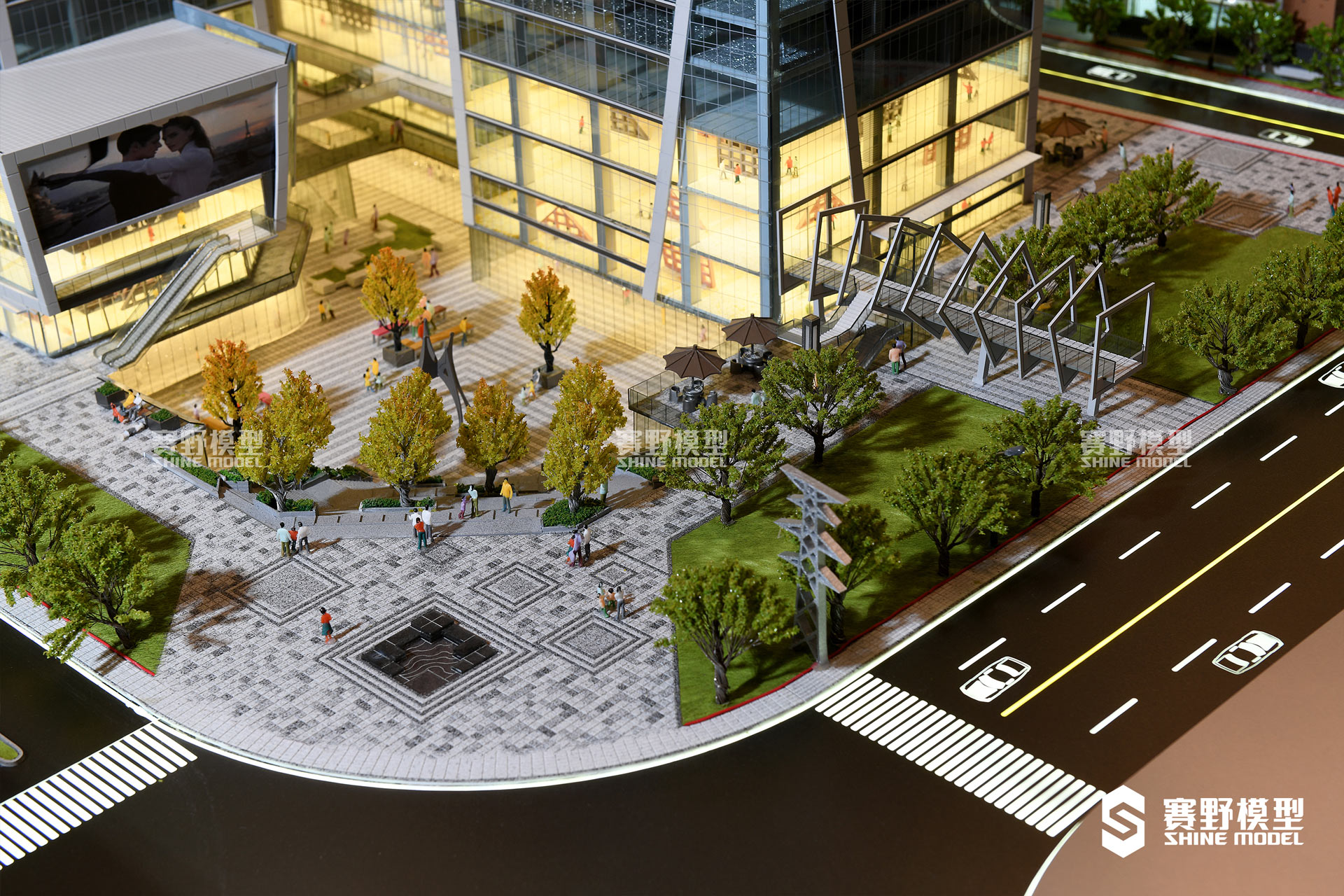 武汉融创一江源商业综合体沙盘模型