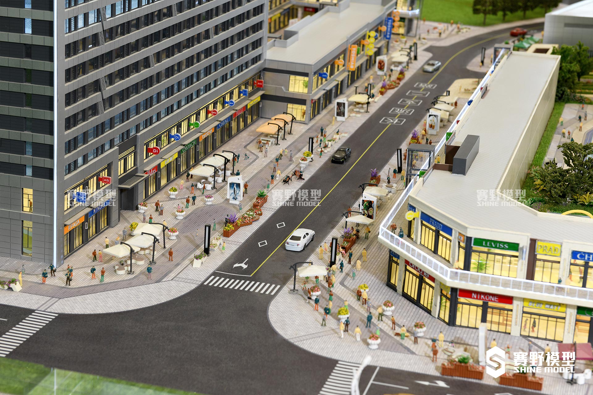 成都青白江万达广场商业综合体沙盘模型