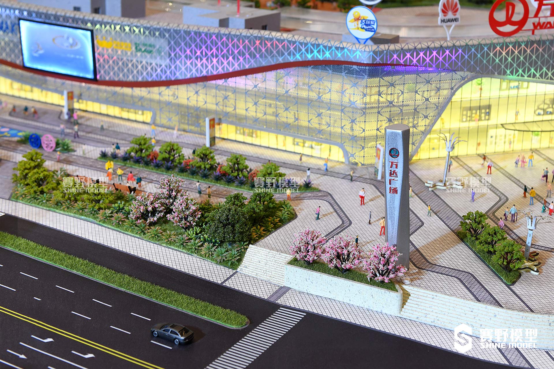 自贡万达广场商业综合体沙盘模型