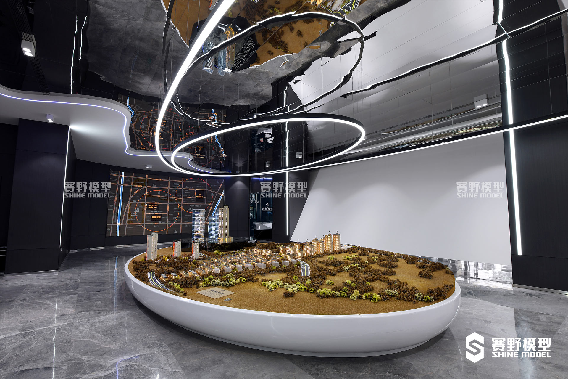 安康高新地产品牌中心沙盘模型