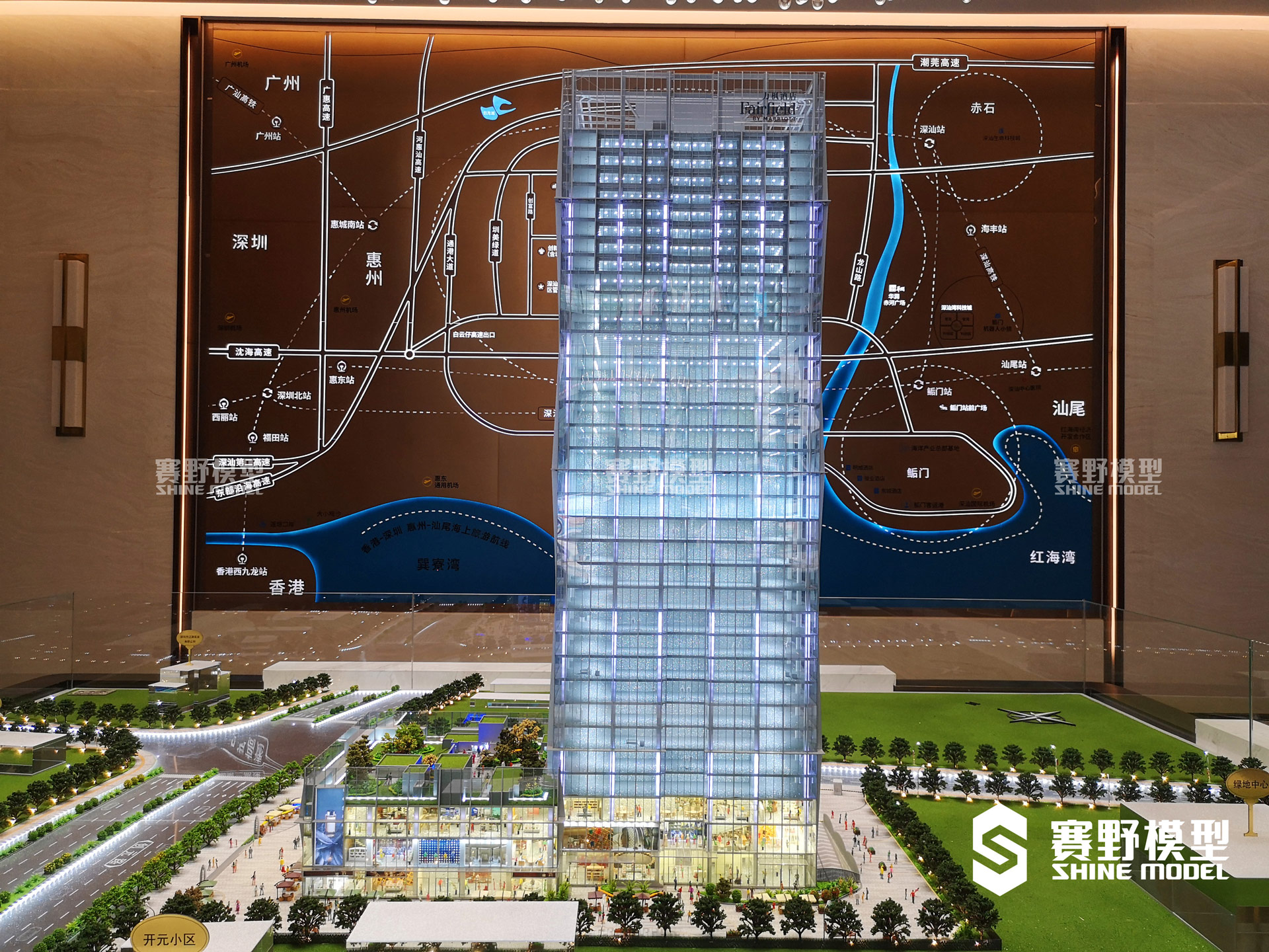 东部大厦商业综合体沙盘模型