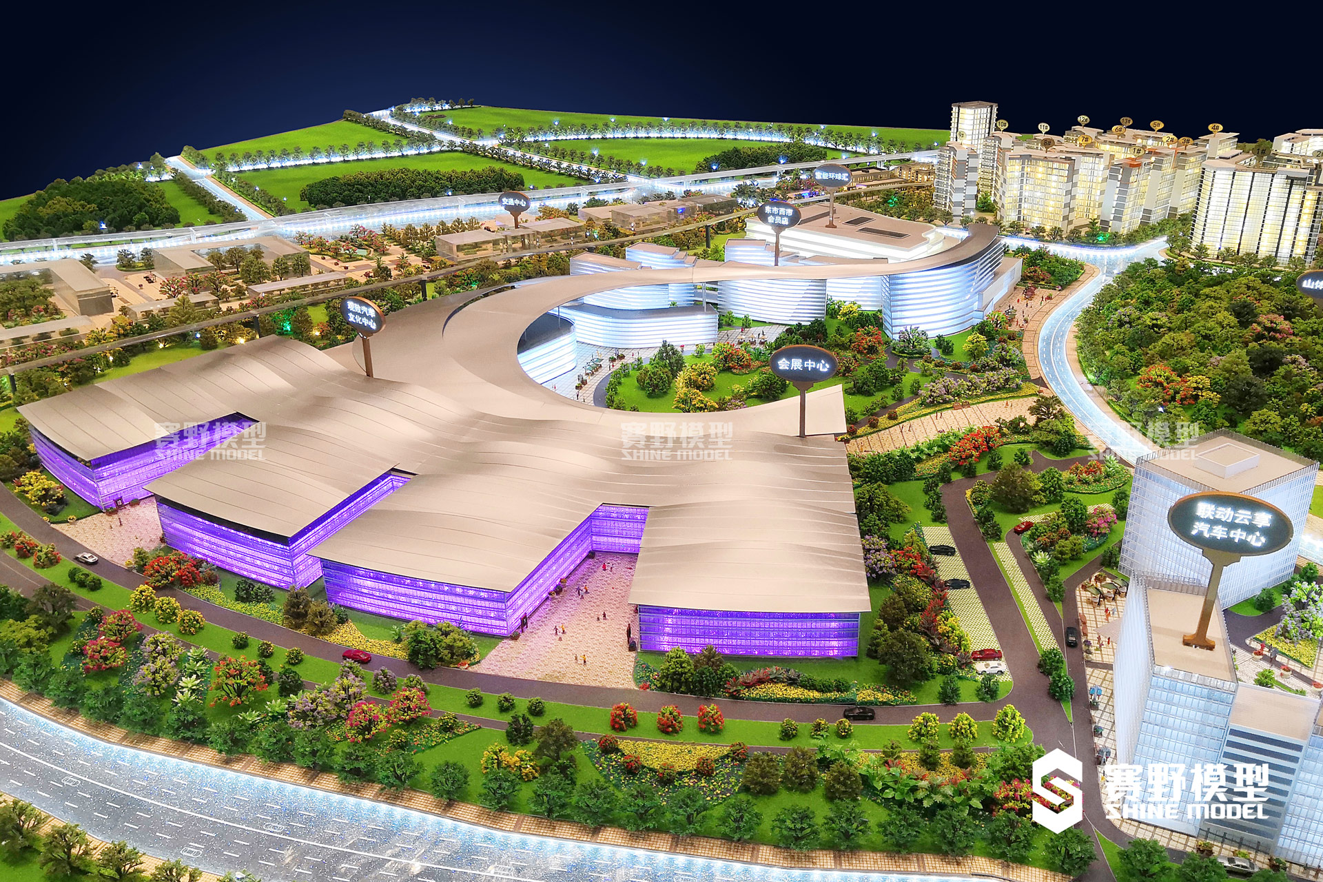 贵州宝能科技城沙盘模型