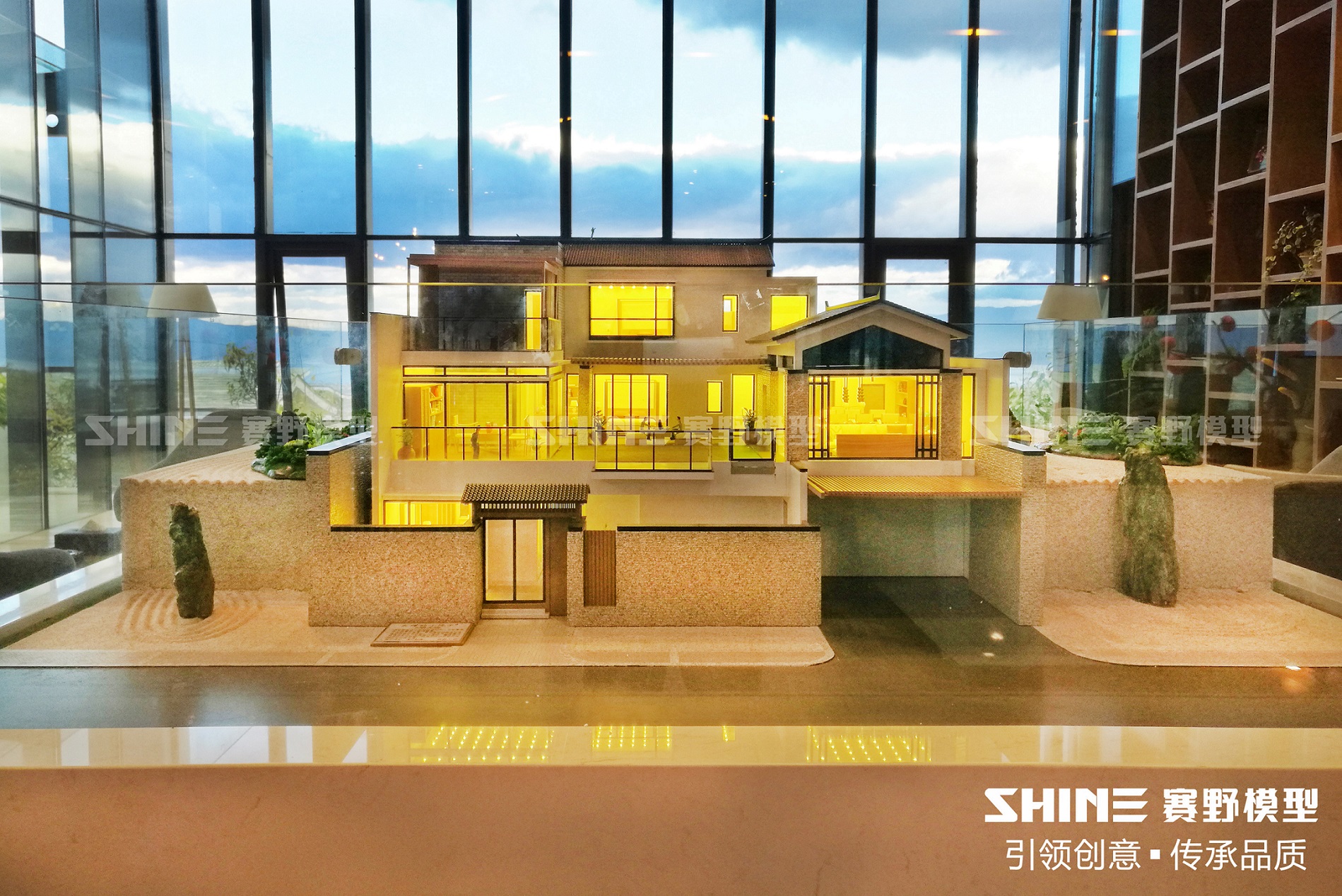 云南苍海一墅单体别墅沙盘