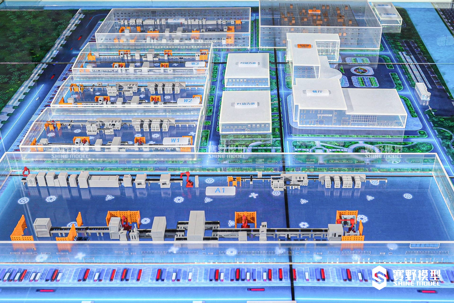 冠捷展厅工业展示沙盘