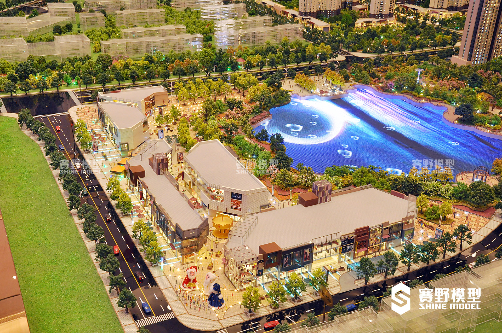 西安高新区万达城沙盘模型