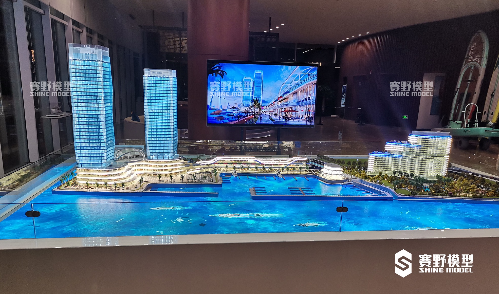 海口华彩海口湾广场模型