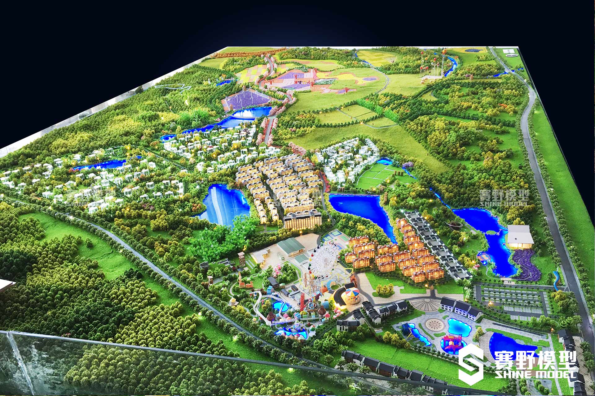 硕丰硕果小镇沙盘模型